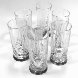 Vasos de cristal Art Decó